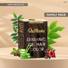 QuikHenna Organic Gel Hair Color 210 Gm - 3N Dark Brown