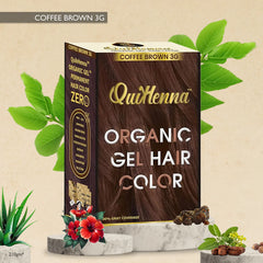 QuikHenna Organic Gel Hair Color 210 Gm - 3G Coffee Brown