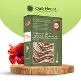 QH+ QuikHenna CHROMA Organic Gel 100% Pure Natural Zero Allergens Hair Color- 140gm- 3N Dark Brown