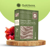 QH+ QuikHenna CHROMA Organic Gel 100% Pure Natural Zero Allergens Hair Color- 140gm- 5N Light Brown