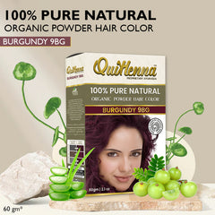 Quikhenna 100% Powder Organic Hair Color 60g - 9RG Burgundy