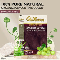 Quikhenna 100% Powder Organic Hair Color 60g - 9RG Burgundy
