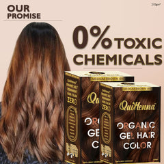QuikHenna Organic Gel Hair Color 210 Gm - 4N Medium Brown