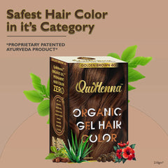 QuikHenna Organic Gel Hair Color 210 Gm - 4G Golden Brown