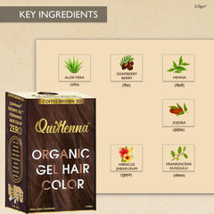 QuikHenna Organic Gel Hair Color 210 Gm - 3G Coffee Brown