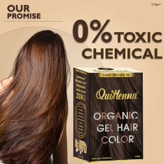 QuikHenna Organic Gel Hair Color 210 Gm - 3N Dark Brown