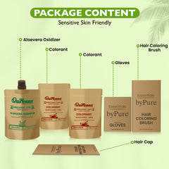 QH+ QuikHenna FLORA Organic Gel Double Use Hair Color- 70gm- 9RG Burgundy