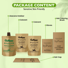 QH+ QuikHenna FLORA Organic Gel Double Use Hair Color- 70gm- 2N Soft Black