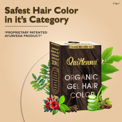QuikHenna Organic Gel Hair Color 210 Gm - 3N Dark Brown
