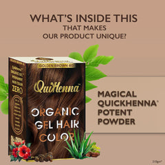 QuikHenna Organic Gel Hair Color 210 Gm - 4G Golden Brown