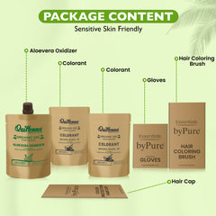 QH+ QuikHenna FLORA Organic Gel Double Use Hair Color- 70gm- 1N Natural Black