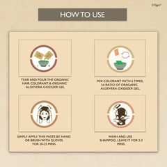 QuikHenna Organic Gel Hair Color 210 Gm - 3G Coffee Brown