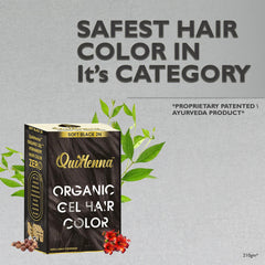 QuikHenna Organic Gel Hair Color 210 Gm - 2N Soft Black