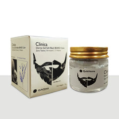 QH+ QuikHenna CLINICA Organic Gel Derma Soft Black Beard Color- 72gm- 2N