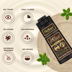 QH+ QuikHenna EVARA Organic Gel Hair Colour Shampoo- 200ml- 3N Dark Brown