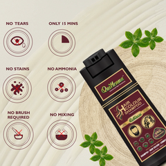 QH+ QuikHenna EVARA Organic Gel Hair Colour Shampoo- 200ml- 9RG Burgundy