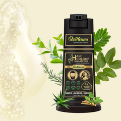 QH+ QuikHenna EVARA Organic Gel Hair Colour Shampoo- 400ml- 2N Soft Black