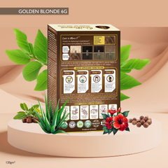 QuikHenna Organic Gel Hair Color 120 Gm - 6G Golden Blonde