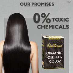 QuikHenna Organic Gel Hair Color 120 Gm - 2N Soft Black