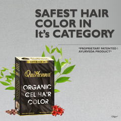 QuikHenna Organic Gel Hair Color 120 Gm - 2N Soft Black