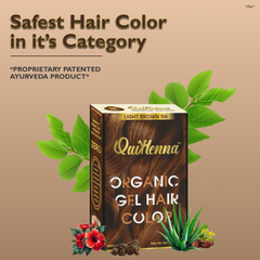 QuikHenna Organic Gel Hair Color 120 Gm - 5N Light Brown