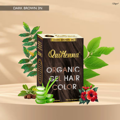QuikHenna Organic Gel Hair Color 120 Gm - 3N Dark Brown
