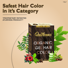 QuikHenna Organic Gel Hair Color 120 Gm - 3N Dark Brown
