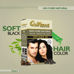 Quikhenna 100% Powder Organic Hair Color- 60 Gm- 2N Soft Black