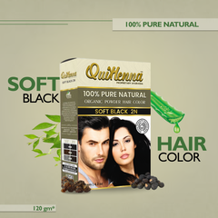 Quikhenna 100% Powder Organic Hair Color- 120 Gm- 2N Soft Black