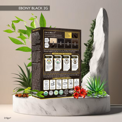 QuikHenna Organic Gel Hair Color 210 Gm - 2G Ebony Black