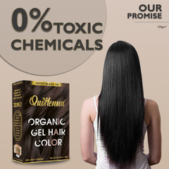QuikHenna Organic Gel Hair Color 120 Gm - 2G Ebony Black