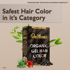 QuikHenna Organic Gel Hair Color 120 Gm - 2G Ebony Black