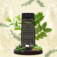 QH+ QuikHenna EVARA Organic Gel Hair Colour Shampoo- 400ml- 2N Soft Black