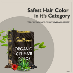 QuikHenna Organic Gel Hair Color 120 Gm - 1N Natural Black