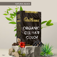 QuikHenna Organic Gel Hair Color 120 Gm - 1N Natural Black