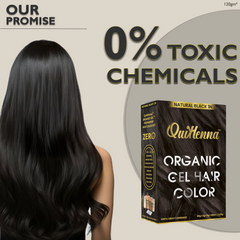QuikHenna Organic Gel Hair Color 120 Gm - 1N Natural Black