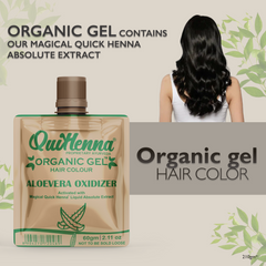QuikHenna Organic Gel Hair Color 210 Gm - 1N Natural Black