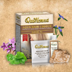 QuikHenna AQUA Powder Hair Color- 110gm- 7G Blonde