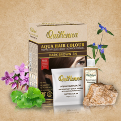QuikHenna AQUA Powder Hair Color- 110gm- 3N Dark Brown