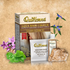 QuikHenna AQUA Powder Hair Color- 110gm- 6G Golden Blonde