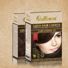 QuikHenna AQUA Powder Hair Color- 110gm- 3N Dark Brown