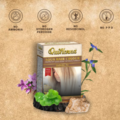 QuikHenna AQUA Powder Hair Color- 110gm- 7G Blonde