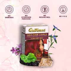 QuikHenna AQUA Powder Hair Color- 110gm- 9RG Burgundy
