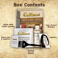 QuikHenna AQUA Powder Hair Color- 110gm- 5N Light Brown
