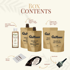 QH+ QuikHenna CLINICA Organic Gel Innovative Derma Hair Color 165gm- 2N Soft Black