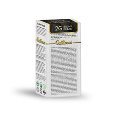 QH+ QuikHenna CLINICA Organic Gel Innovative Derma Hair Color 165gm- 2G Ebony Black (Pack of 2)
