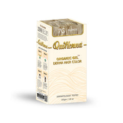 QH+ QuikHenna CLINICA Organic Gel Innovative Derma Hair Color 165gm- 7G Blonde