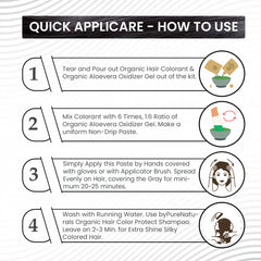 QuikHenna Organic Gel Hair Color 120 Gm - 9RG Burgundy