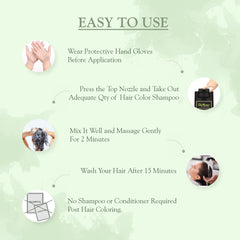 QuikHenna Hair Colour Shampoo For Men and Women