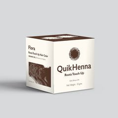 QH+ Quikhenna Flora Organic Gel Roots Touch up Hair Color Infused with Zero Allergy Magical Quick Henna Compund - 3N Dark Brown